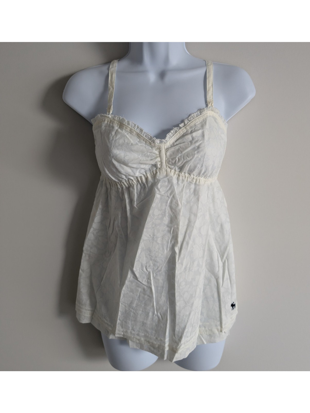 Abercrombie & Fitch Babydoll Blouse Womens Small Vintage Y2K Deadstock Floral